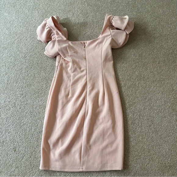 Pink Formal Mini Dress - Picture 2 of 5